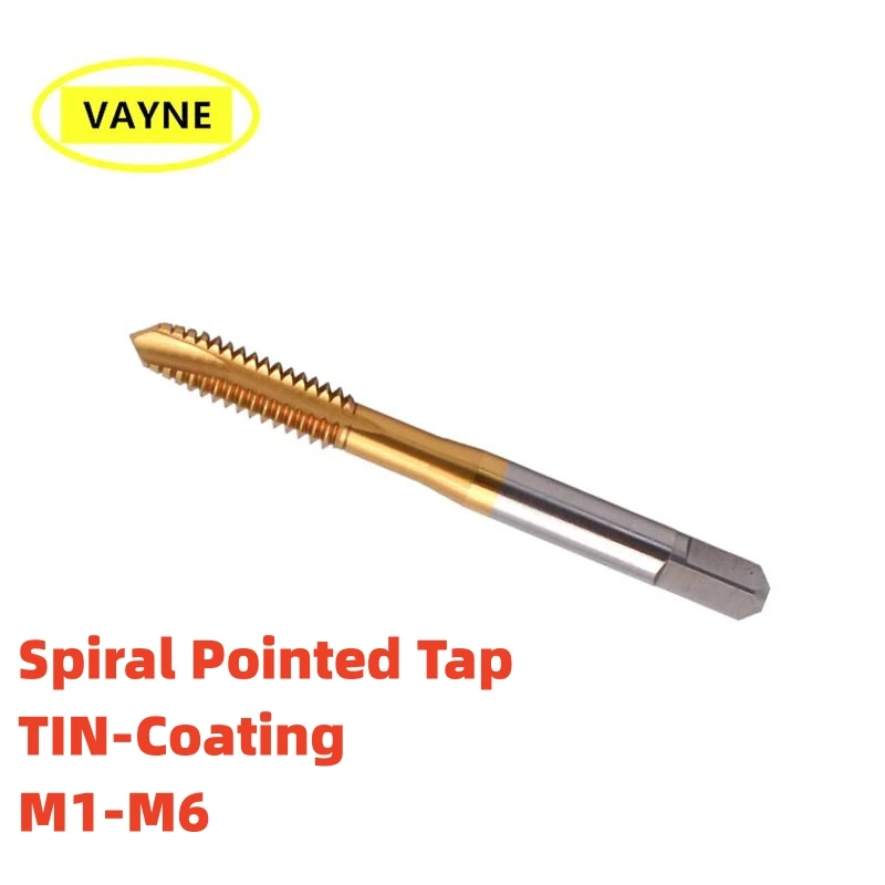 

VAYNE HSSE Metric Spiral Pointed Taps with Tin Coated M1M2M2.5M3M4M5M6 X0.25 0.4 0.35 0.7 0.5 0.3 0.2 1 Screw Fine Thread Taps