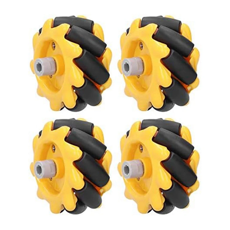 Rueda Mecanum, rueda omnidireccional de 48Mm, accesorios para coche Robot inteligente, componentes de juguete DIY, accesorios de repuesto