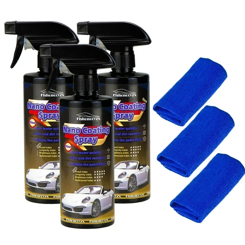 Revestimiento Cerámico para Autos 1500ML 9H Nano Cristal Líquido Hidrofóbico Impermeable Pulido de Pintura Dureza Cristalina para Autos