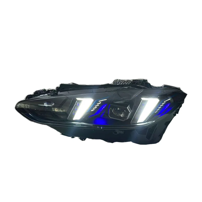 JY 12V New LED Headlight for 4 Series G22 G26 G82 M4 21-24 Tri-color DRL Snake Eye Fang Style CSL Look Headlight Assembly