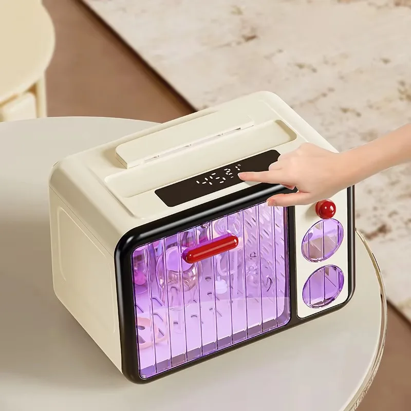 plastic-uv-disinfecetion-retro-style-tableware-sterilizer-for-kitchen-countertop-disinfect-store-tableware-hygienically