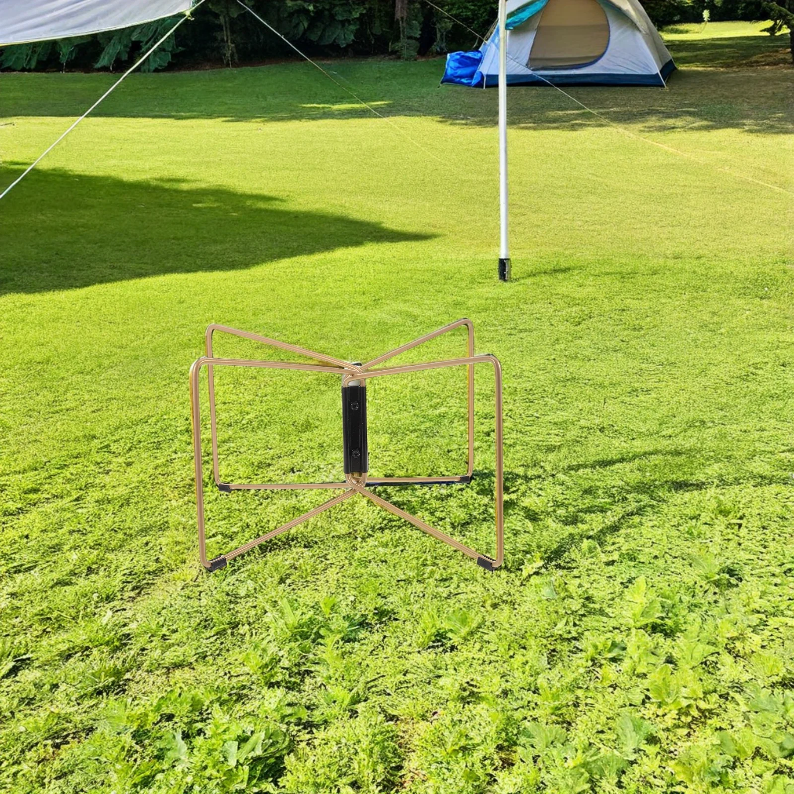 

Stainless Steel Folding Cooler Stand Portable Quick Setup Design for Camping Hiking Bbq Outdoor Activities Portable Ice Box Rack