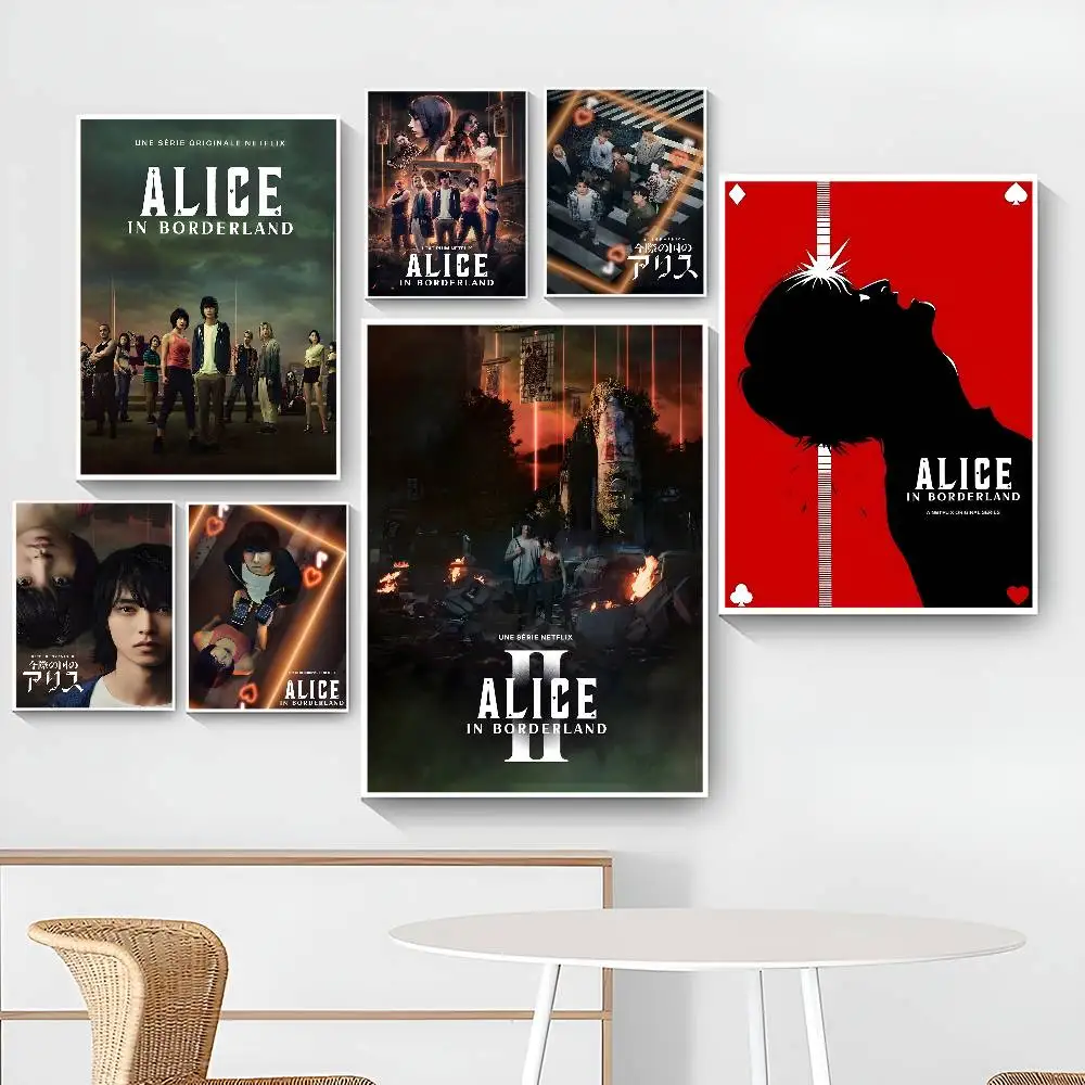 تلفزيون ساخن أليس في بوردرلاند لتقوم بها بنفسك ملصق لاصق غرفة عتيقة مقهى ديكور ديكور المنزل