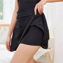 Tennis Skirt with Built-in Shorts Women Summer Black Golf Skirt Stretch Flowy Mini Skort Teen-girl Balletcore Gym Sporty Outfit