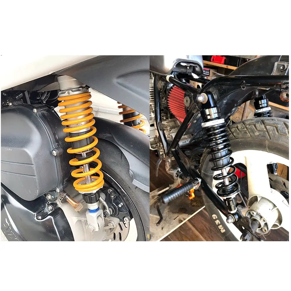 Universal 8mm Spring 305/325/345mm/320/340/360mm Adjustable Motorcycle Rear Shock Absorber For Honda Yamaha Kawasaki Suzuki ATV
