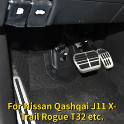 Stainless Steel Gas Fuel Brake Pedal Pads Cover for Nissan Qashqai J11 X-Trail Rogue T32 2014-2022 Kicks Altima 2019-2023 Micra