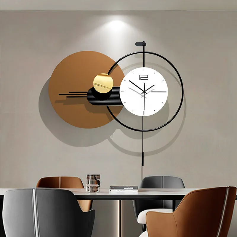 Luxury Nordic Wall Clock Modern Simple Living Room Bedroom Decor Wall Clock Restaurant Hotel Indoor Clocks Retro Wall Watch