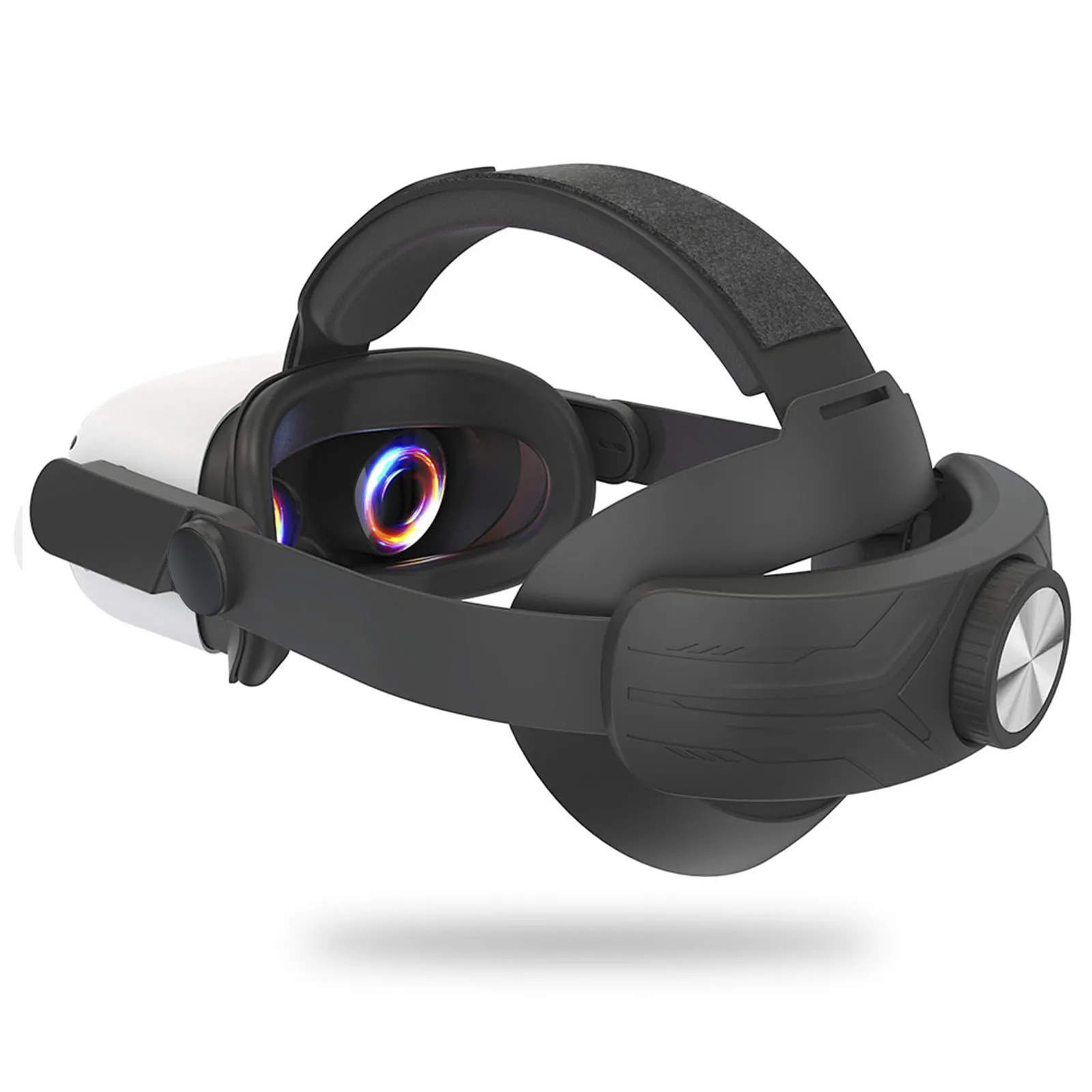 Motorless Adjustable Head Strap for Meta/Oculus Quest 2 Highly Elasticated Foam VR head strap Accessory with No Facial Pressure