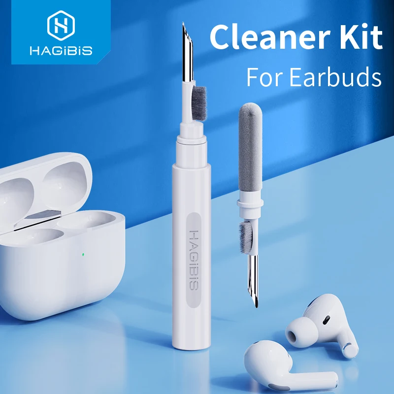 Hagibis Cleaner Kit for Airpods Pro 1 2 Earbuds Cleaning Pen Brush Bluetooth Earphones Case Cleaning Tools for iPhone Samsung MI