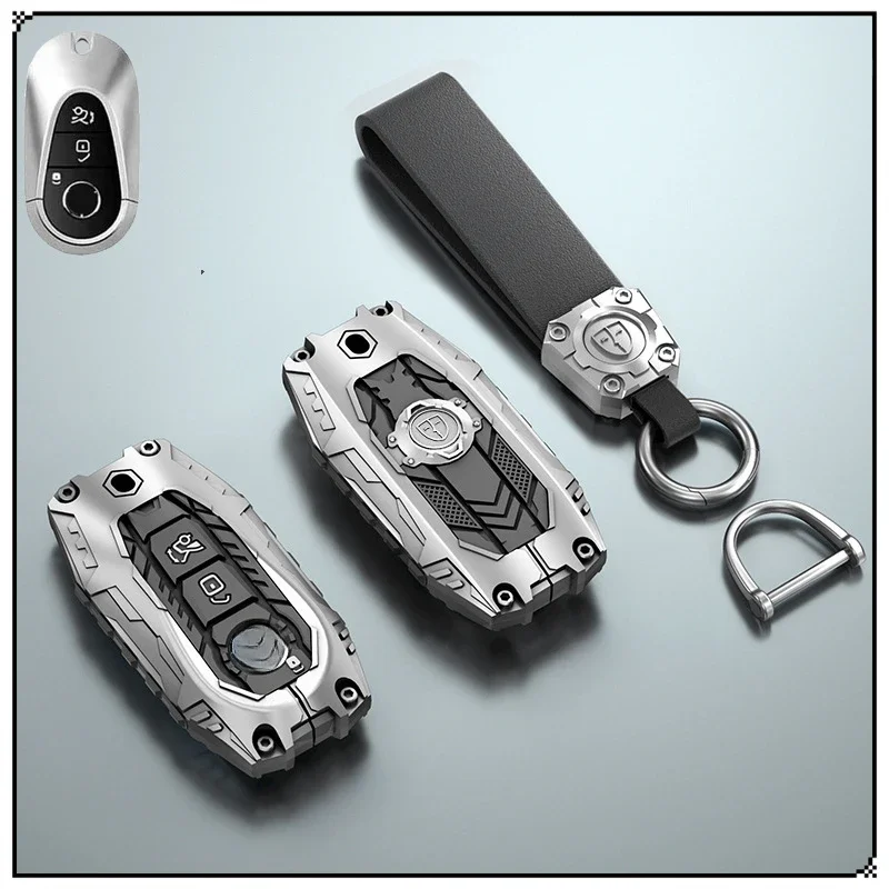 

For Mercedes-Benz Keychain Hardcore Gundam Style AMG Mercedes-Benz EQB EQE GLC Metal Key Protective Case,Automotive Supplies New