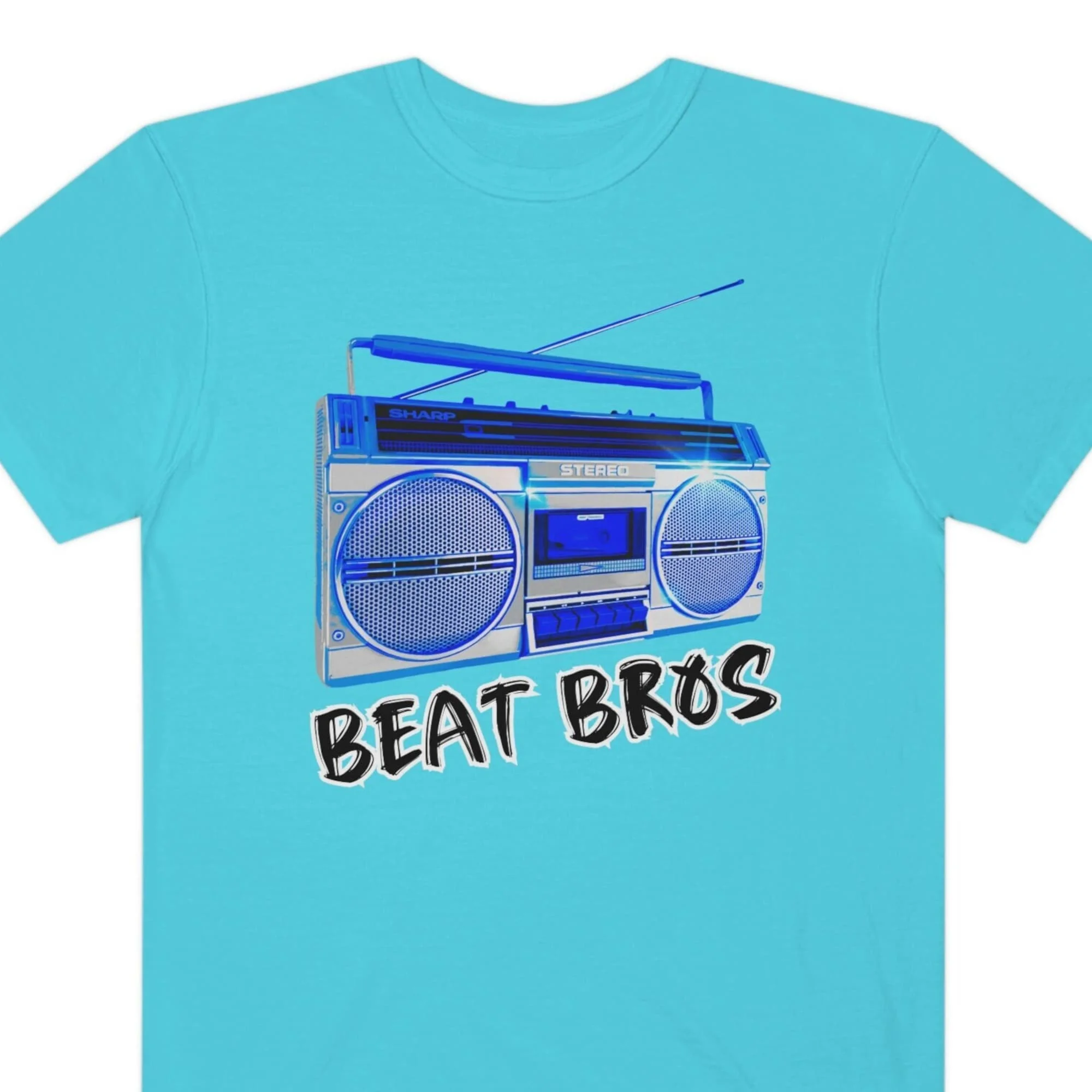 Beat Bros T Shirt Boombox Rave Stereo Electronic Music Edm Festival Top Casual