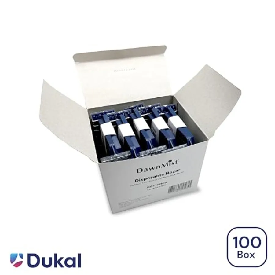 ماكينة حلاقة DawnMist TwinBlade للاستعمال مرة واحدة بمقبض أزرق، عبوة كبيرة مكونة من 2000 حلاقة دقيقة للعناية بسلاسة ومريحة في الوجه اليومي #2
