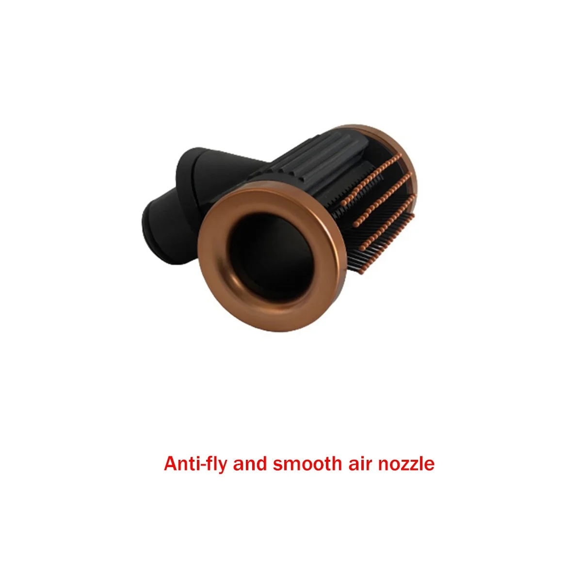 Boquilla Anti-vuelo para la gama completa de accesorios de secador de pelo, boquilla Anti-vuelo, cobre dorado