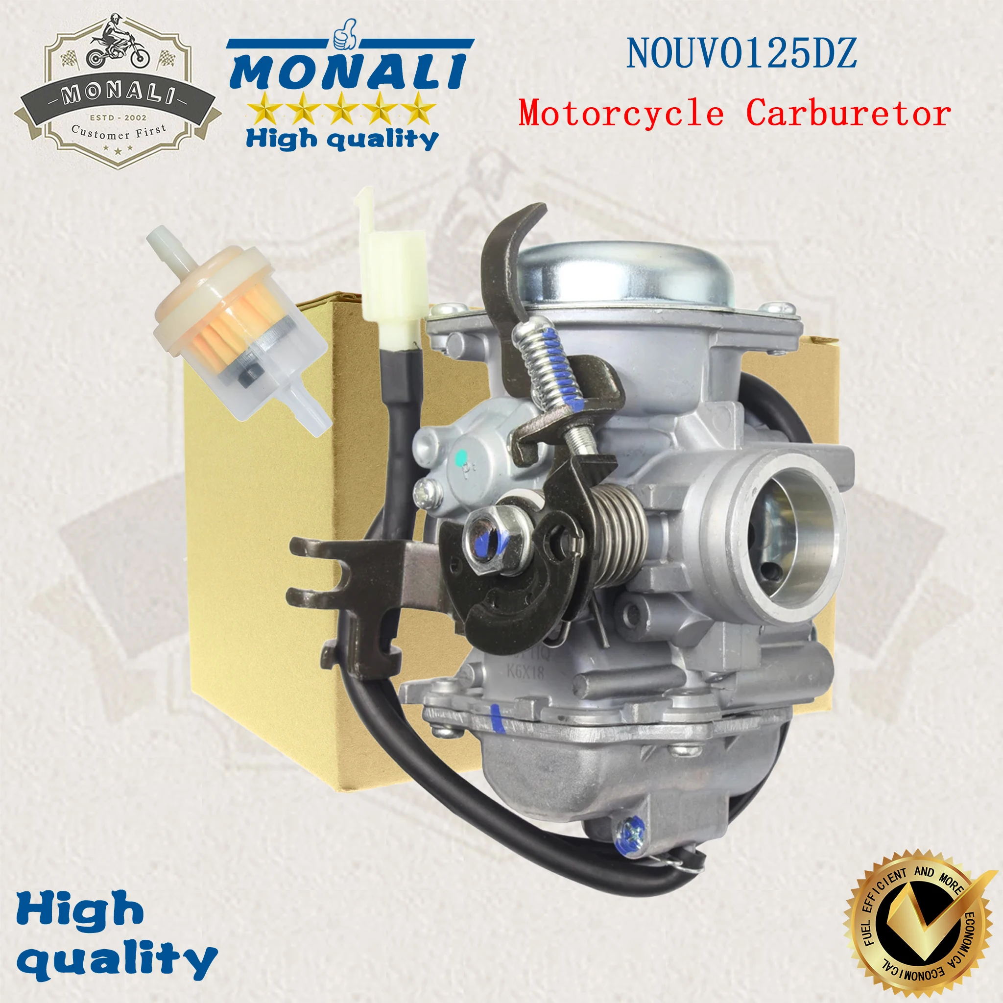 Carburetor with TPS for Yamaha 125cc Nouvo / Exciter, 115cc Nouvo S / EGO S, Nouvo'S, and LC Motorcycles.