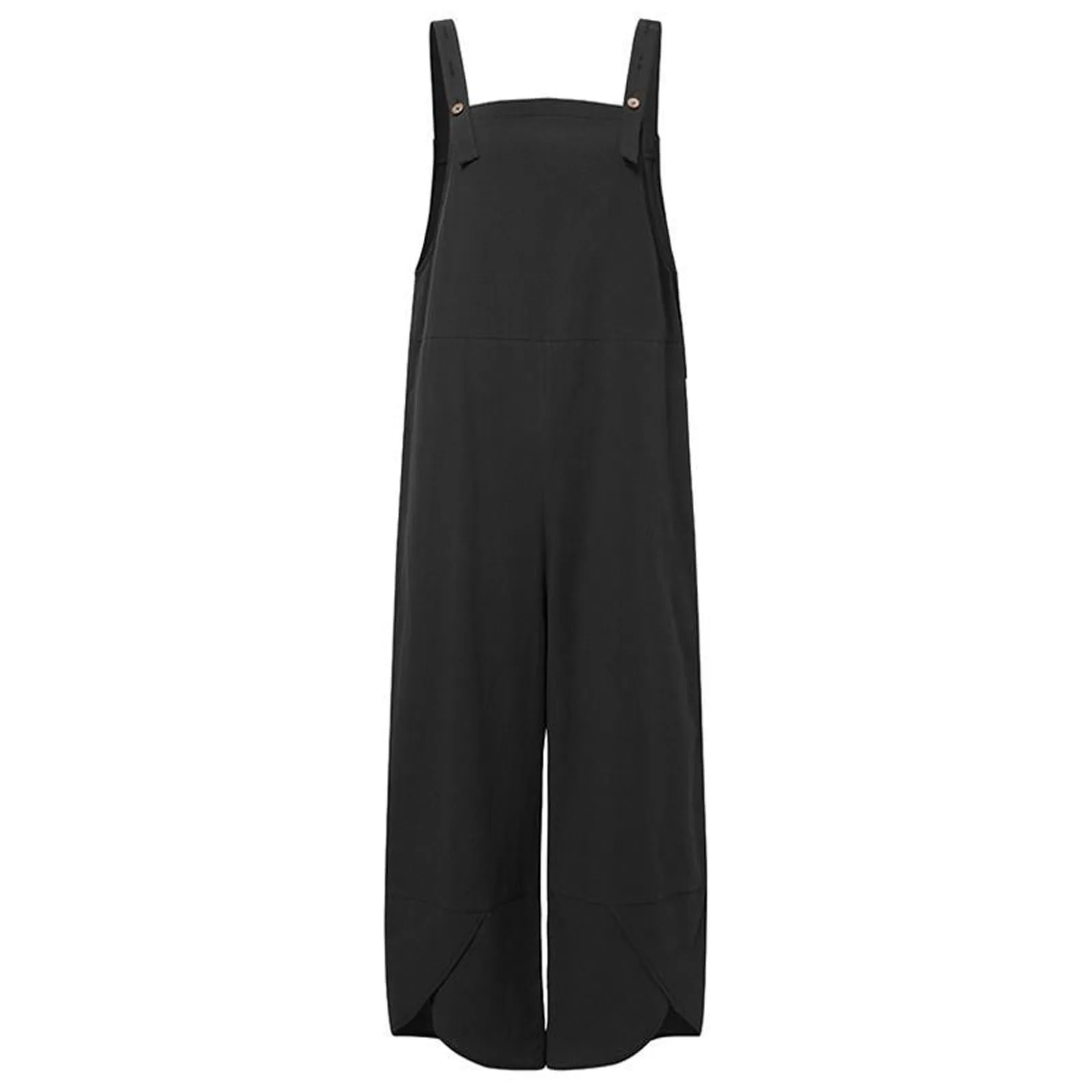 Langer Overall Mode knopf Damen overall einfarbig Frauen lose Knoten Krawatte Knopf Overall Damen Plus Size Overalls