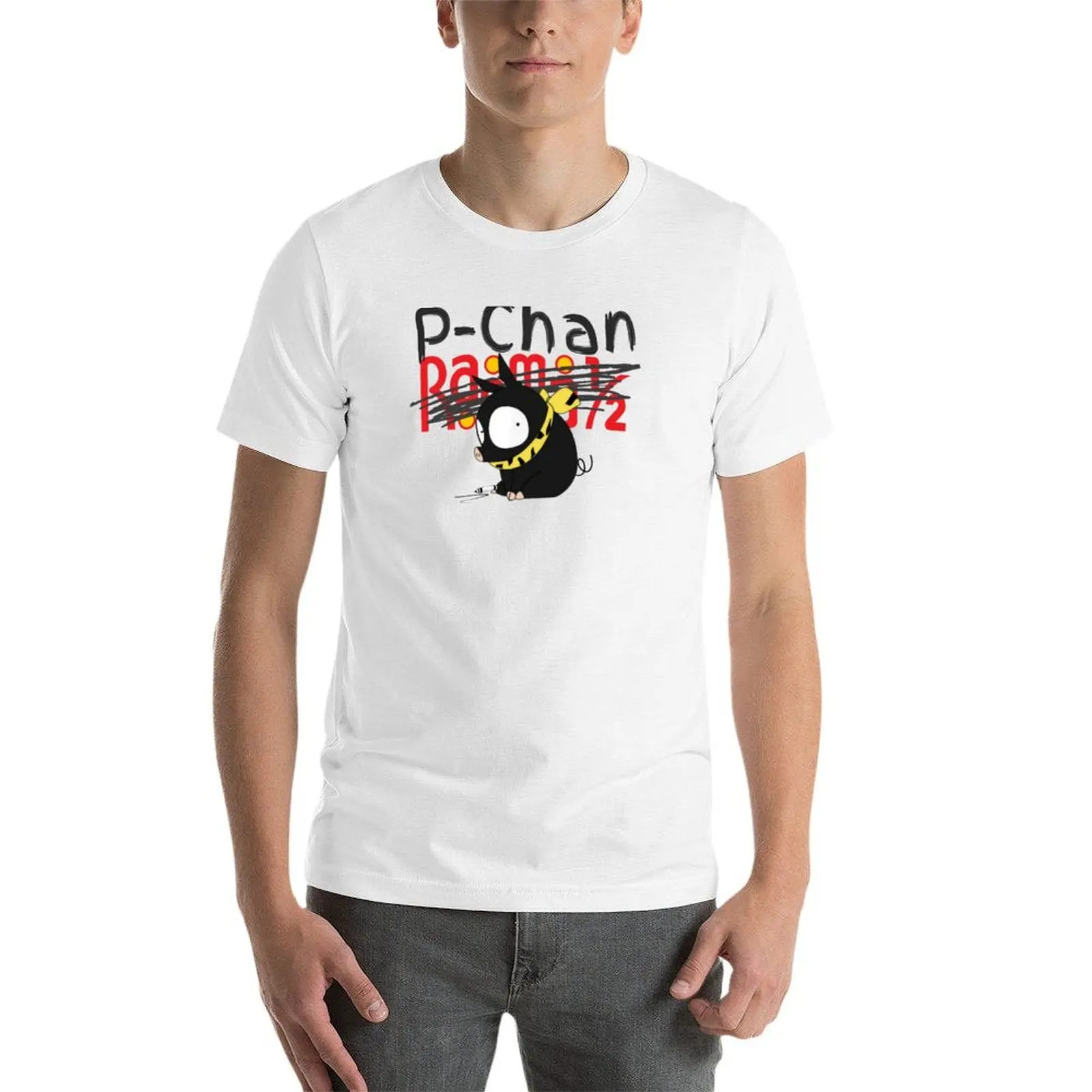تي شيرت بشعار P-Chan Ranma (خلفية زرقاء) SILYFUN ON REDBUBBLE.COM (جودة منخفضة إذا كانت ساقرة) #4