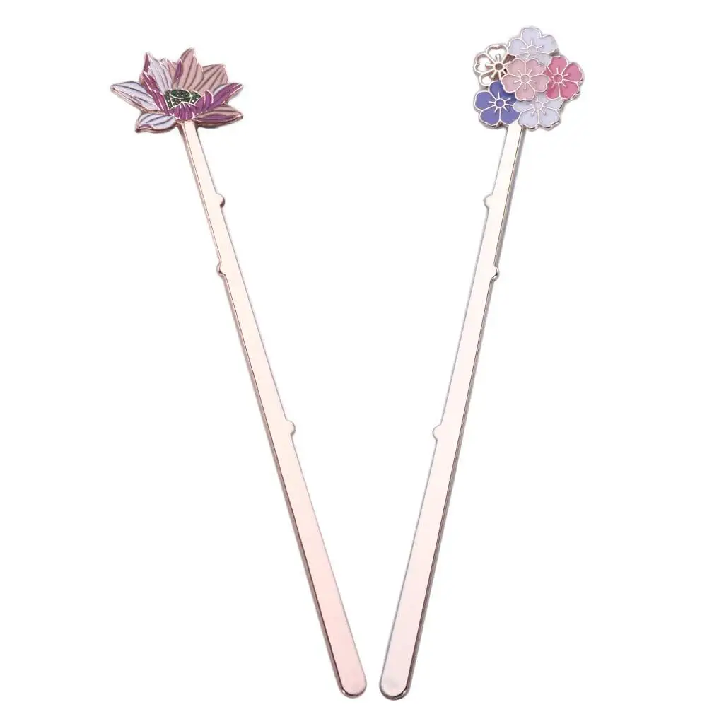 

Metal Colorful Students Lotus Flower School Supplies Page Label Reading Assistant Bookmarks Book Support