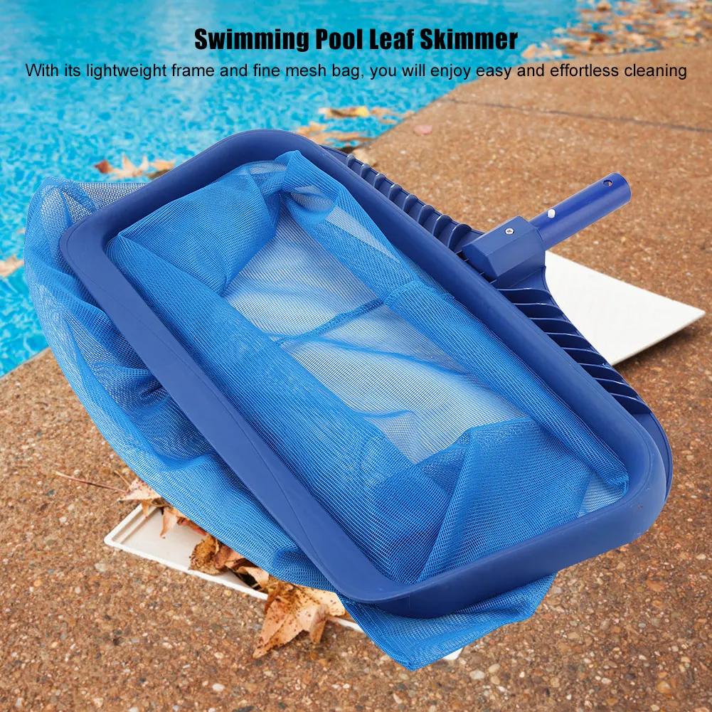 

Lightweight Leaf Skimmer Fine Mesh Net Deep Bag Swimming Pool Pond Tub Effectvie Cleaning Tool
