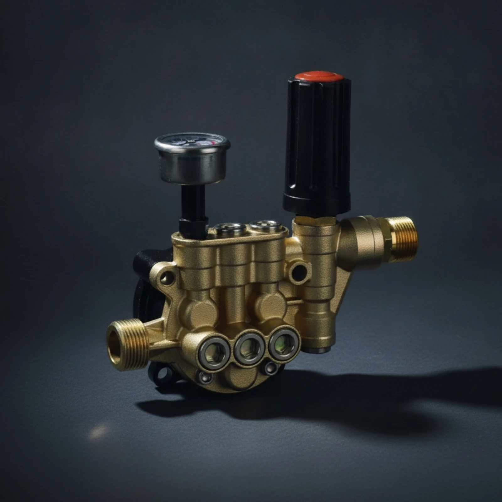 Car Washer Pump Head Adjustable 12 Plungers High Pressure Replacement Compact Metal Body for Handheld 220V Use