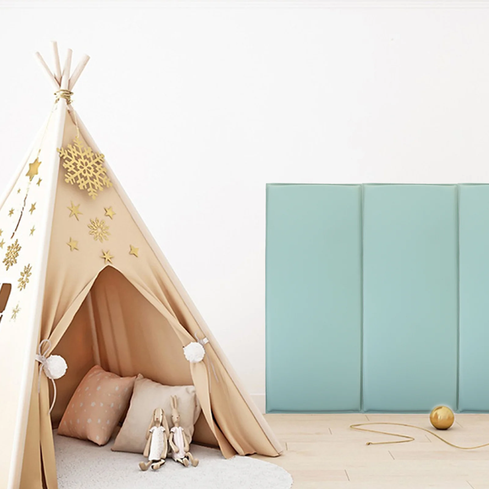 

Wall Protector Padding Soft PVC Material Child Safety Bumper Sticker DIY Kids Playroom Decoration 3D Panels Wall