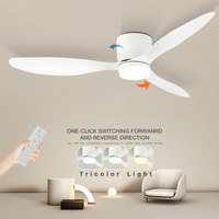 Indoor 42/52inch LED Ceiling Fans with Remote Control DC Motor 6 Speeds Ceiling Lamps Fan with Lights & Without Lights AC85-265V