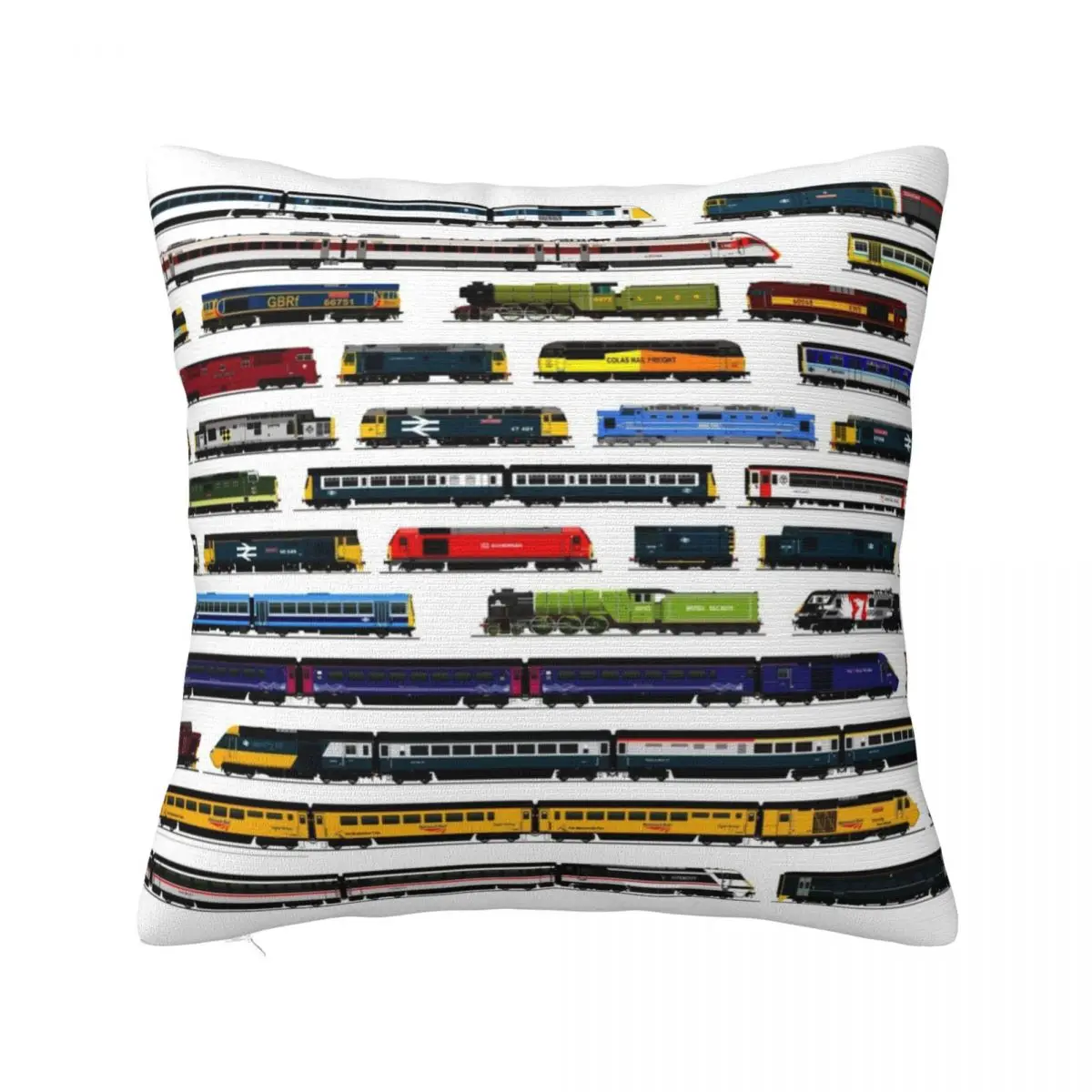 

british locomotive collection Throw Pillow Bed pillowcases Pillowcase Cushion autumn pillowcase