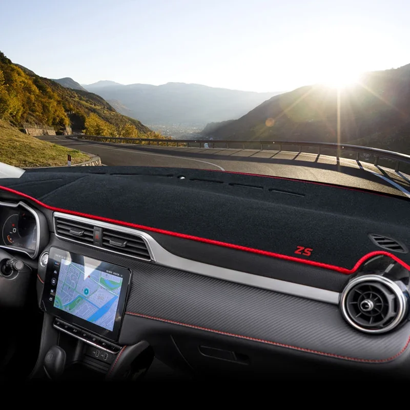 For MG ZS EZS EV 2017-2024 Car Dashboard Mat Sun Shade Instrument Desk Non-slip Cover Accessories 2023 2022 2021 2020 2019 2018