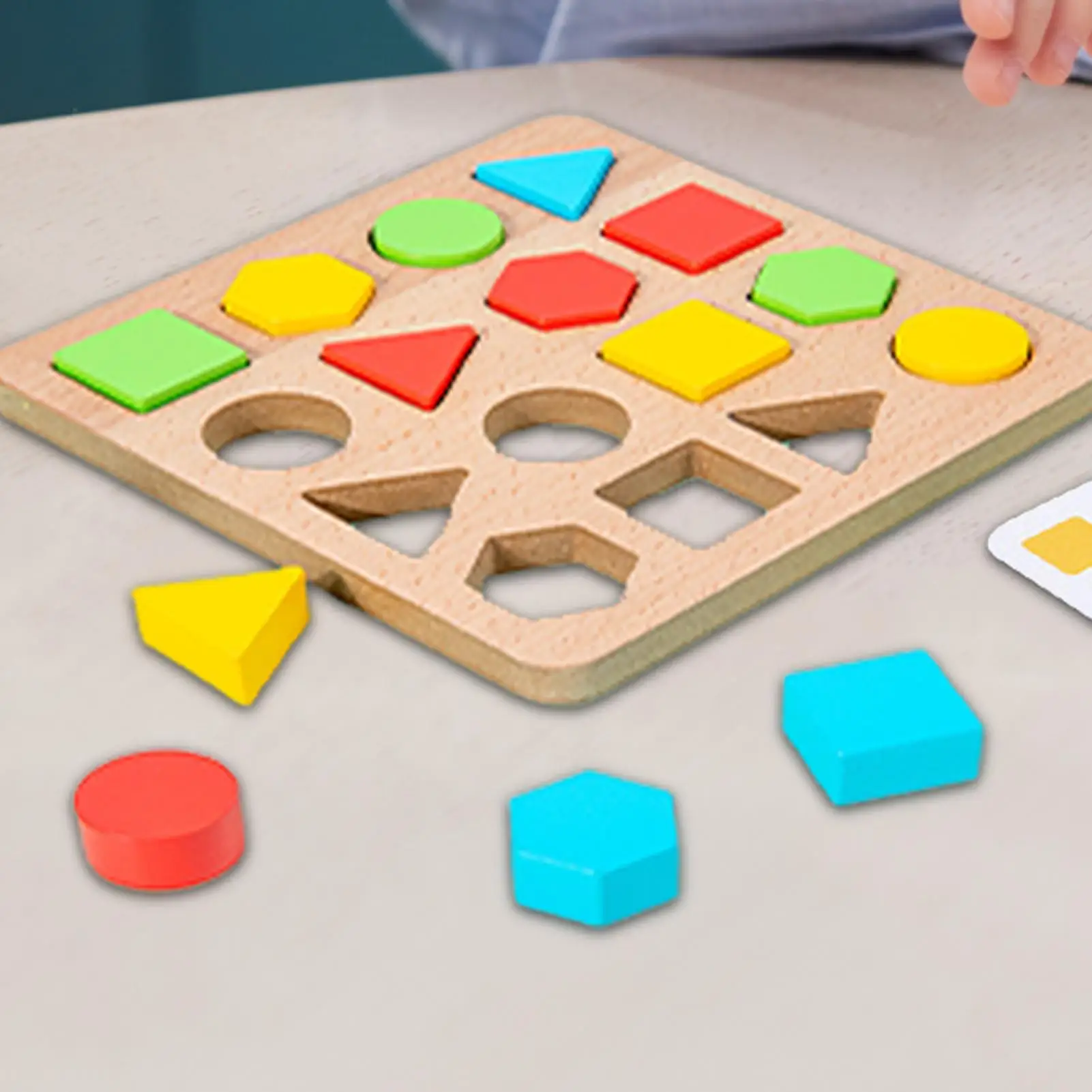 شكل فرز مكعبات بناء تعليمية خشبية للأطفال أشكال ألعاب تعليمية للأولاد والبنات في مرحلة ما قبل المدرسة وأعياد الميلاد وعيد الميلاد