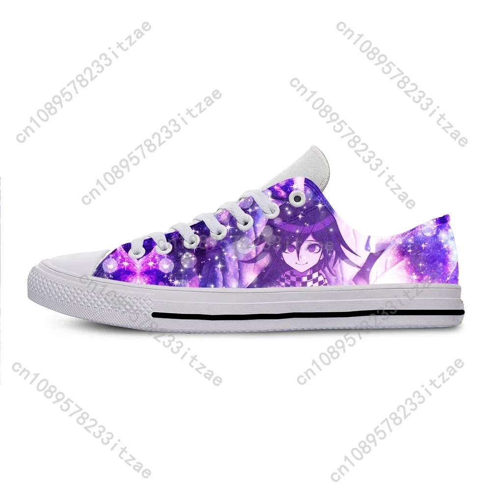 Hot Danganronpa Kokichi Ouma Anime Casual Shoes Low Top Lightweight Classic Board Shoes Breathable Men Women Latest Sneakers