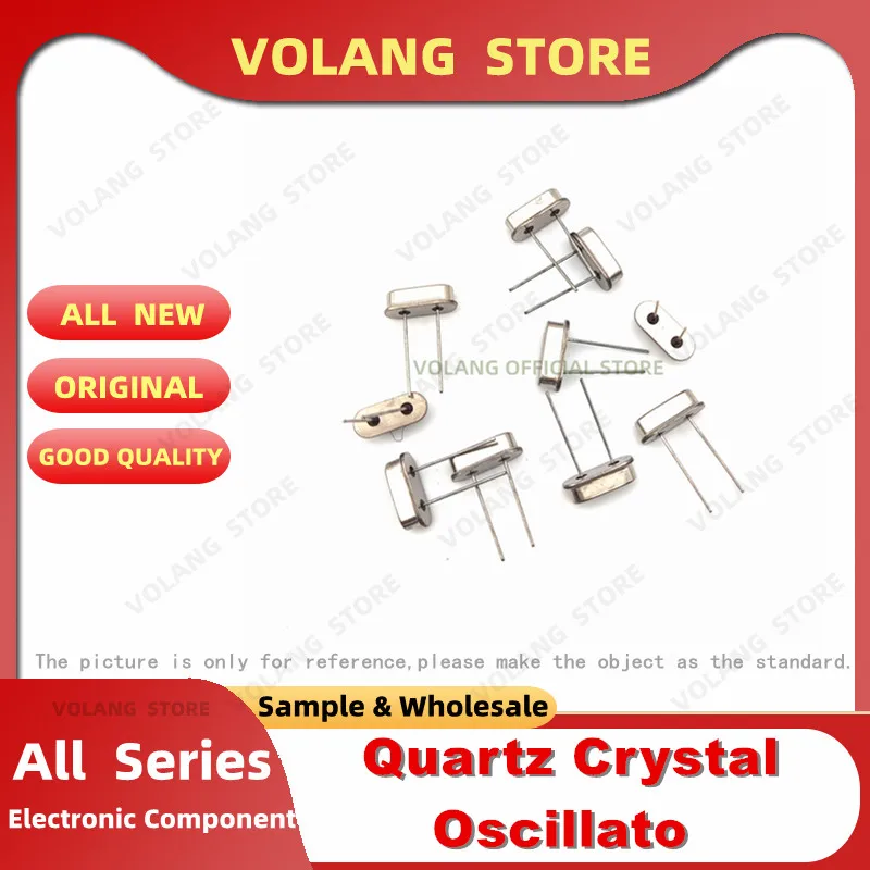 10PCS HC-49S DIP2 Quartz Crystal Resonator Passive Oscillator 3.579545Mhz 3.6864M 4Mhz 4.096M 4.9152MHZ 4.194304M 6MHZ NEW