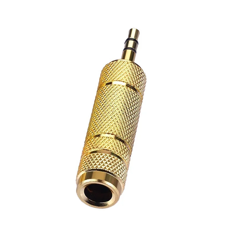 3.5mm Male to 6.35mm Female Audio Adapter Connector For Mobile Phone PC Notebook 3.5 plug to 6.35 Jack Stereo Speaker