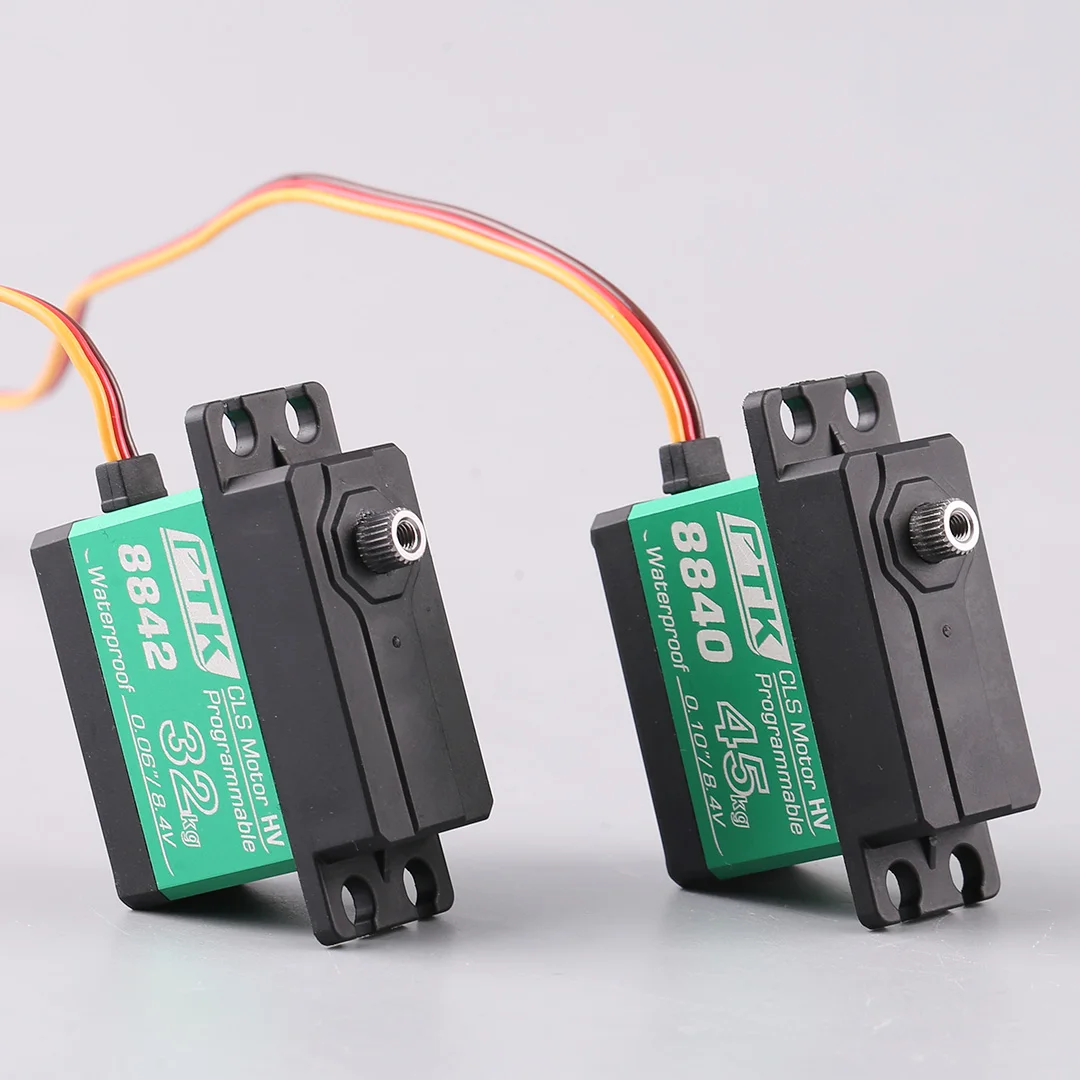 PTK 8840 8842 Hoog Koppel CNC Bewerking Servo Metalen Tanden 32 kg 45 kg voor Mold Vaste Vleugel Vliegtuigen servomotor