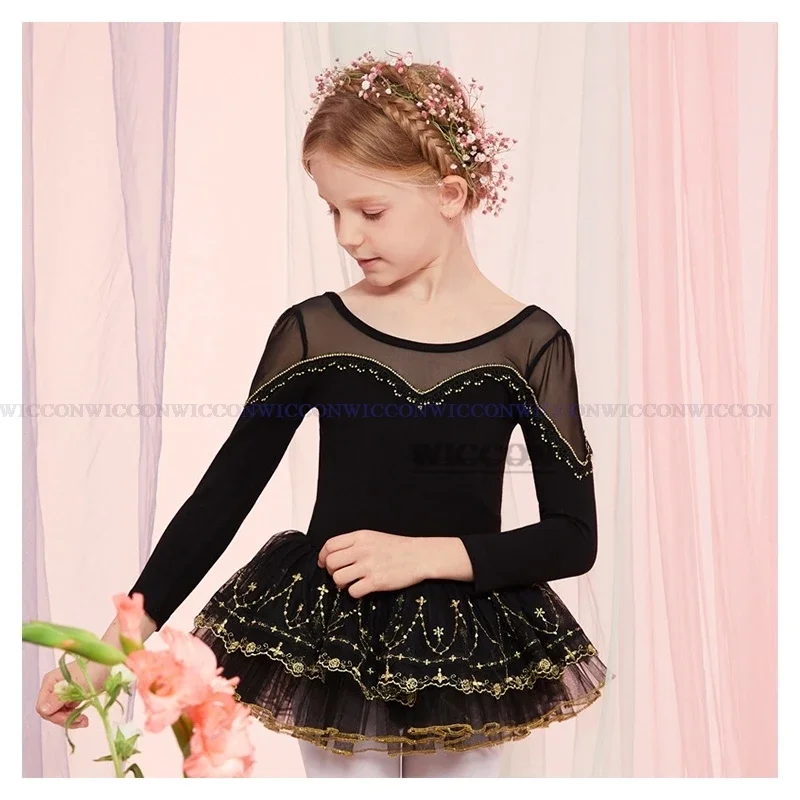 Mädchen Ballett Trikot mit Tutu Rock Tanz kleidung Gymnastik Leibchen Bodysuit Tüll Training Outfit Rock für Mädchen tanzen