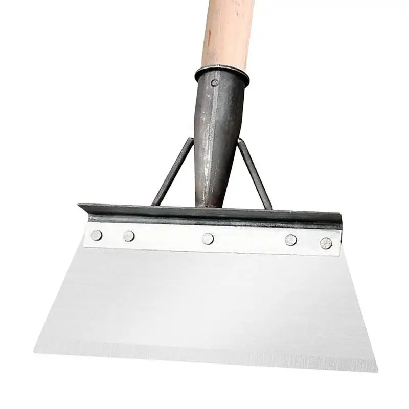 Pala de limpieza multifuncional, pala plana gruesa para deshierbe de suelo, jardín, patio, uso agrícola, novedad