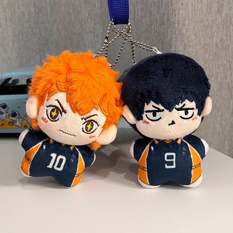 2024 New Mini Haikyuu Plush 12cm Anime Plush Toy Tobio Kageyama Shoyo Hinata Kuroo Tetsurou Mini Stuffed Toys Pendant Kids Gift