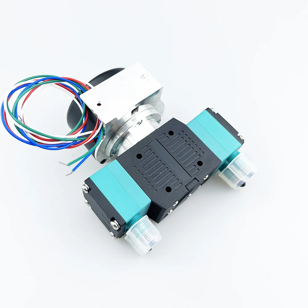 CF60LEB ダブルヘッド外部ローター ブラシレスマイクロダイアフラム液体ポンプ PWM機能 DC12V/24V ネジ式ポート OEM対応