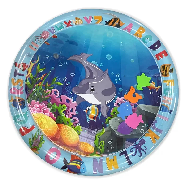 Baby Inflatable Cushion Water Play Mat Toy Infant Tummy Time Playmat Fun Activity Education Toys for Boys Girls Birthday Gift