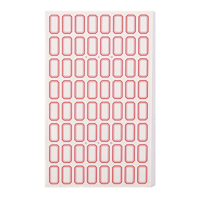  50 Sheets Writeable Labels Small Blank Sticker Adhesive Sticker Jams Label