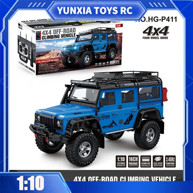 

Hg 1:10 Remote-Controlled Climbing Car Tx4 Rc Car Four-Wheel Drive Off-Road Vehicle Simulation Model Toy Gift