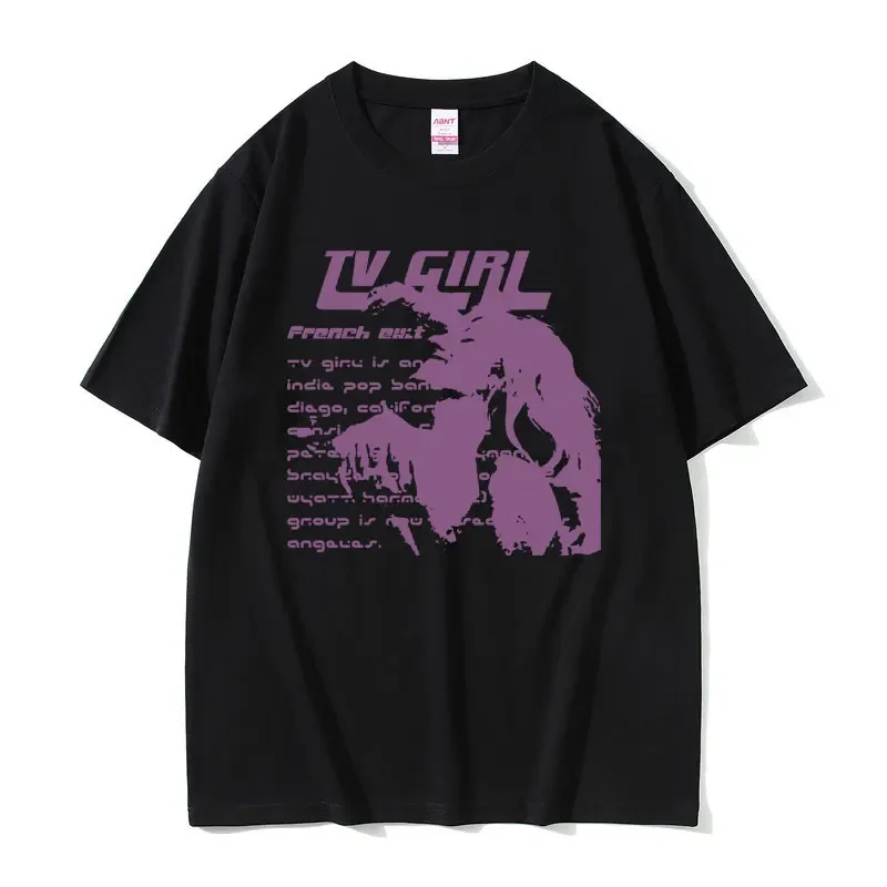 Tv Girl Tee Shirt French Exit Album T-shirt Music Band Graphic Tshirt Art Music Merch for Gift Tees Men Women Loose Short Sleeve