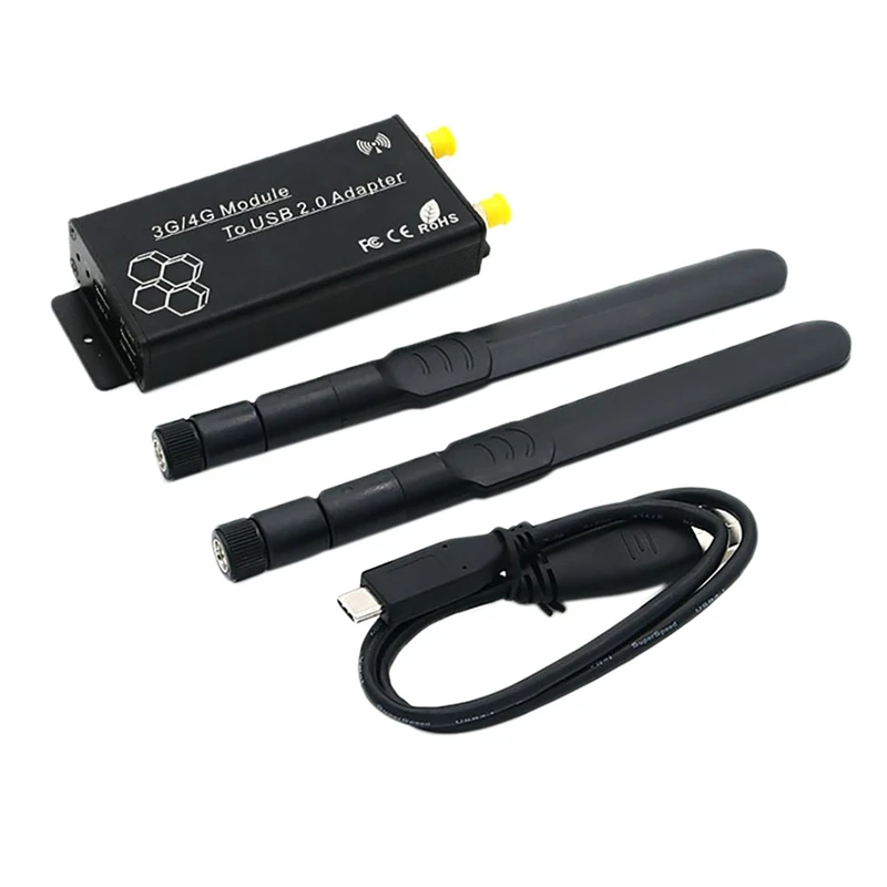 NGFF(M.2) to USB 2.0(TYPE C) Adapter with SIM Card Slot and Auxiliary Power Interface for WWAN/LTE Module-A23R