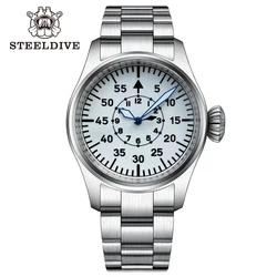 STEELDIVE SD1928B orologi meccanici movimento NH35 Big Onion Crown Swiss Super Bright luminoso orologio da polso subacqueo in acciaio inossidabile