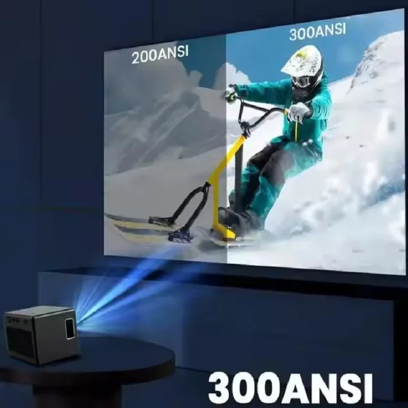 Q96 E450 Smart Projector Android 9.0 WIFI 4K Video Projector 300ANSI Lumen BT HIFI Spiegel Scherm Projector