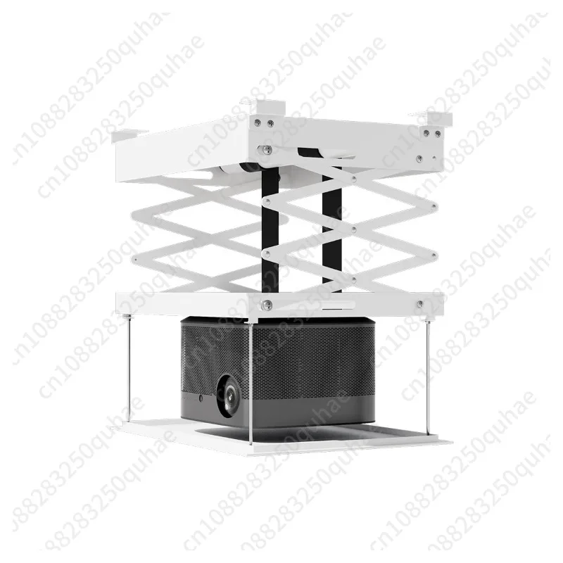 Ultra-Thin Motorized Ceiling Mount, Telescopic Projector Hanger with Electronic Limit