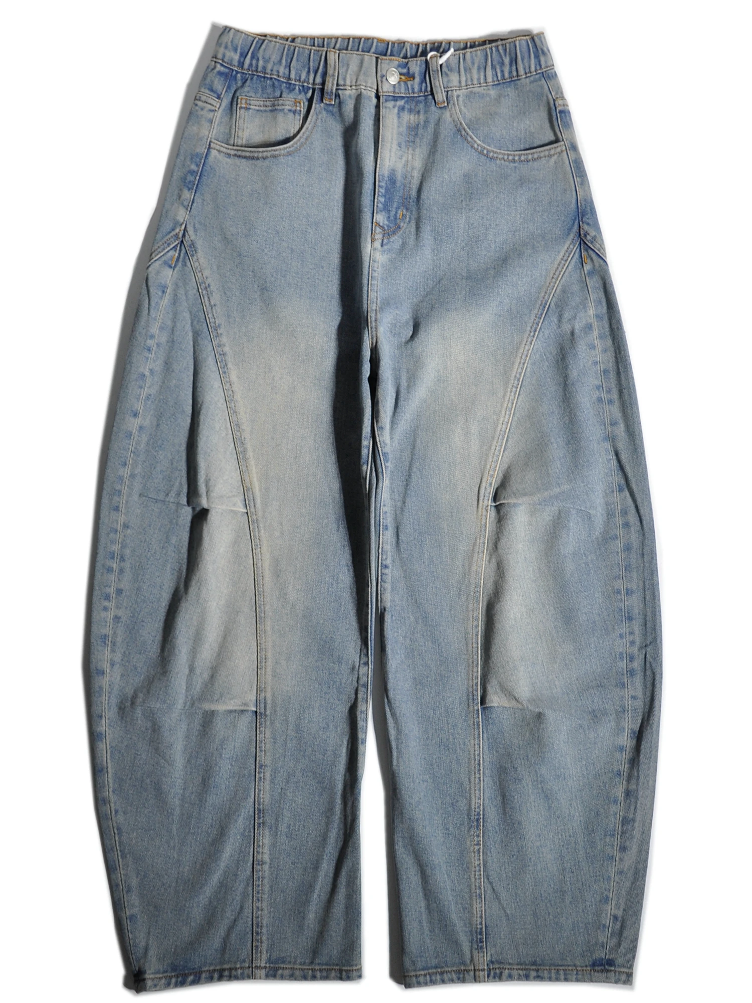 

American High Street Wide Leg Knife Skateboard Workwear Jeans y Loose Straight Cut Pants Cotton Polyester Blend