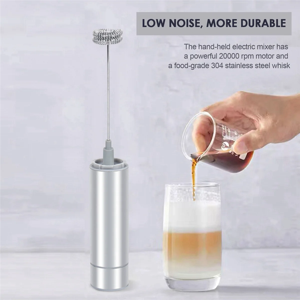Milk Frother Milk Frother Handheld Electric,Travel Coffee Frother. Coffee Frother for Milk Foaming, Latte/Cappuccino