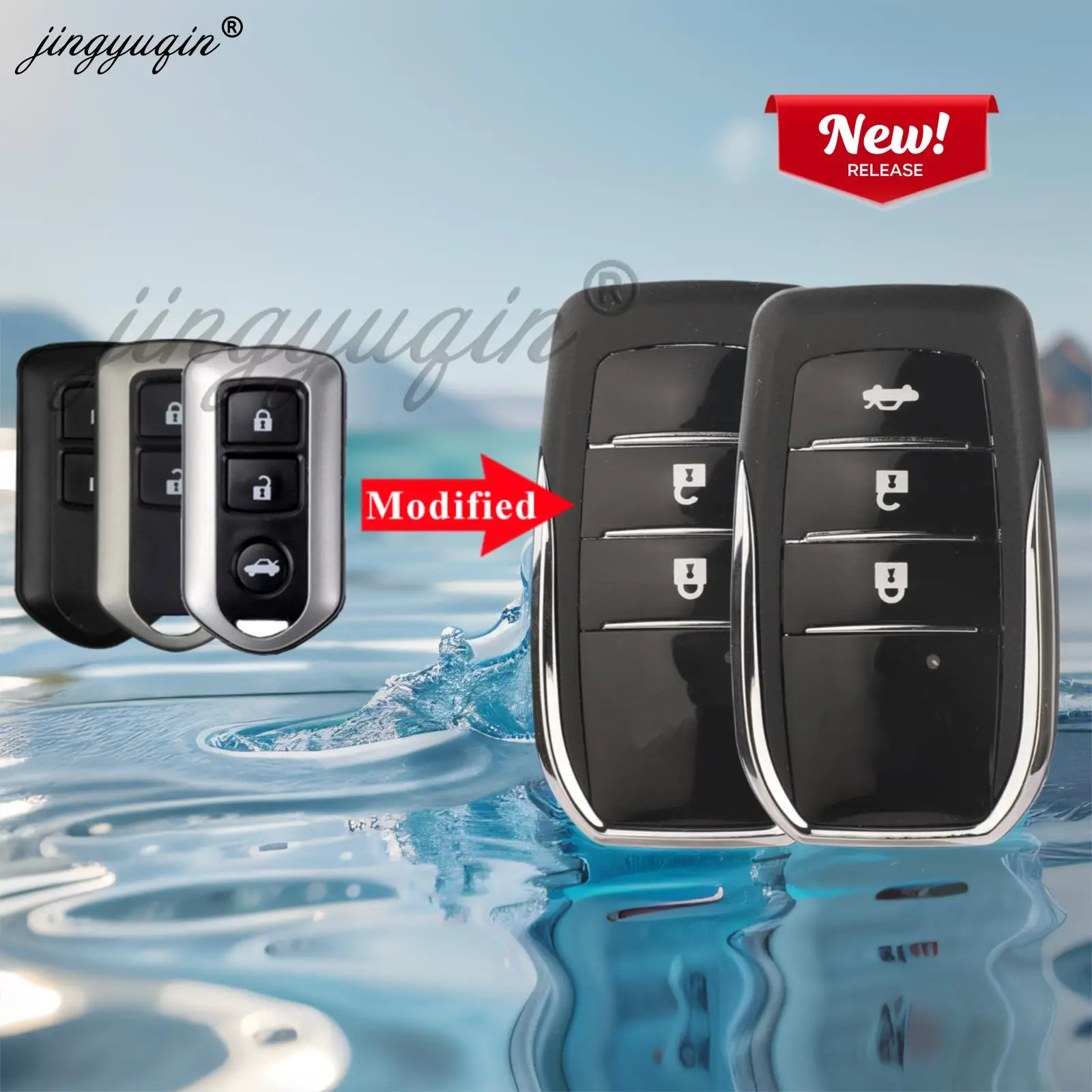 

Modified Flip Car Key Shell for Toyota Corolla Camry Reiz RAV4 Highlander Vios Crown Yaris Verso Land Cruiser Prado 2008-2014