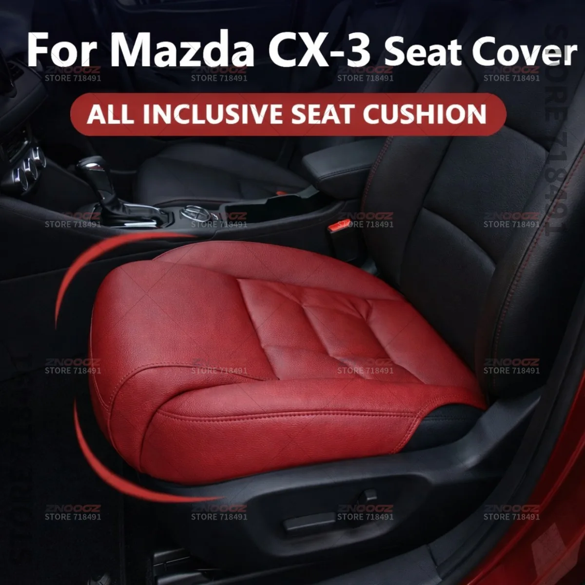 

Подушка-удлинитель для поддержки ног в сиденье автомобиля Mazda CX-3, накладка на сиденье из пены с эффектом памяти, аксессуары для интерьера