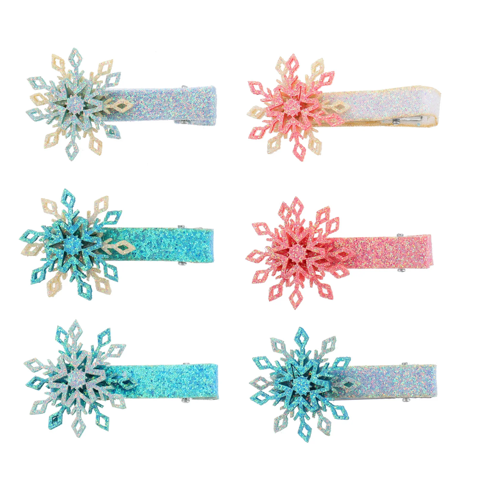 

6 Pcs Bow Tie Clip Hair Clips That Stay in Accessories for Issue Card Barrettes Cute Fabric