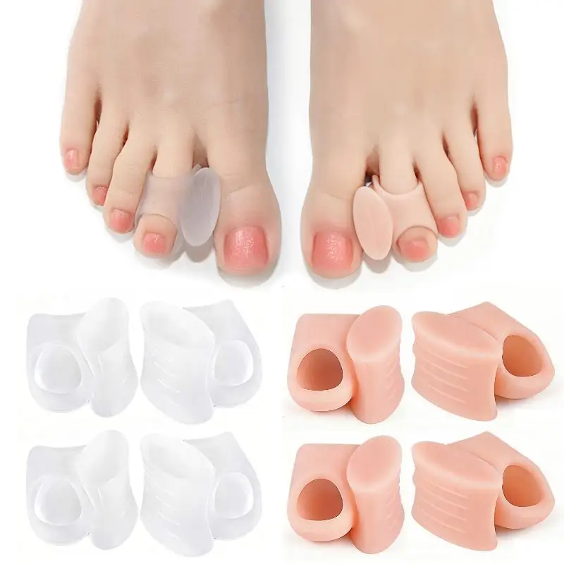 1 Pairs Silicone Toe Separator Bunion Bone Ectropion Adjuster Toes Outer Appliance Foot Care Tool Hallux Valgus Corrector